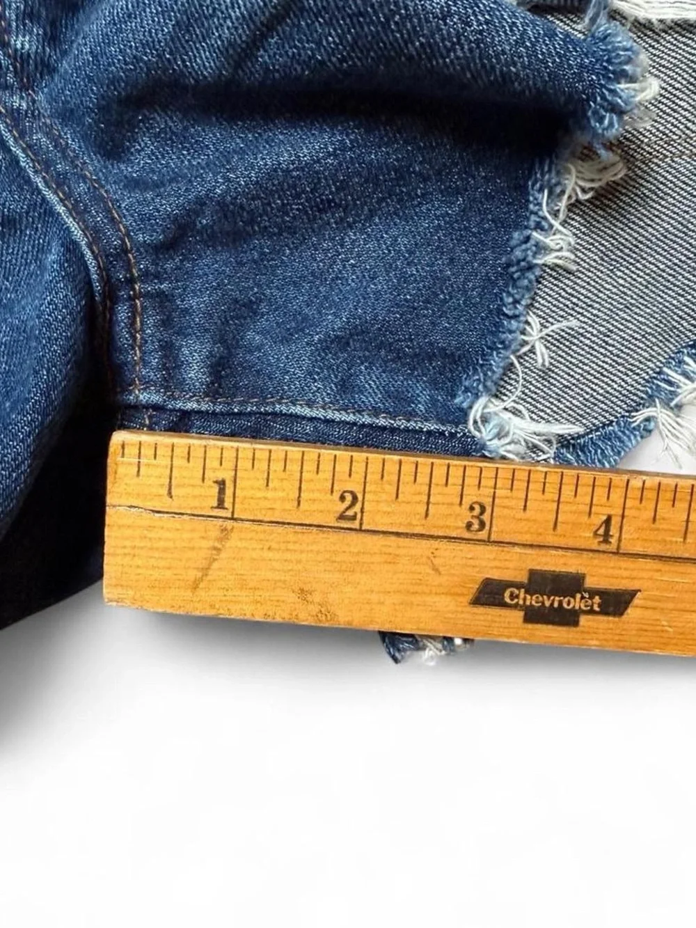 Blank NYC Dark Blue Distressed Denim Cutoff Shorts - Size 24